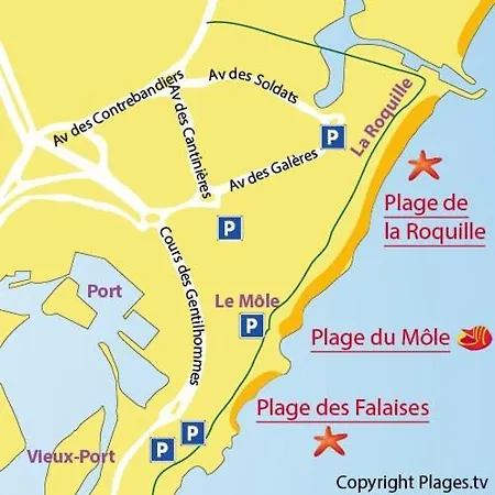 Renove 200 M De La Avec Parking Prive Appartement Agde